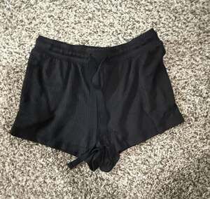 Celebrate Halloween Lounge Shorts Size XS Black Ribbed